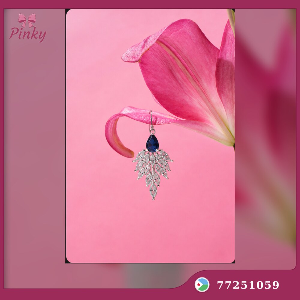 Boucles d’oreilles Pinky — Saphir Dentelle