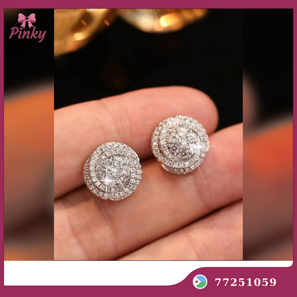 Boucles d’oreilles Pinky — Rosace de Cristal