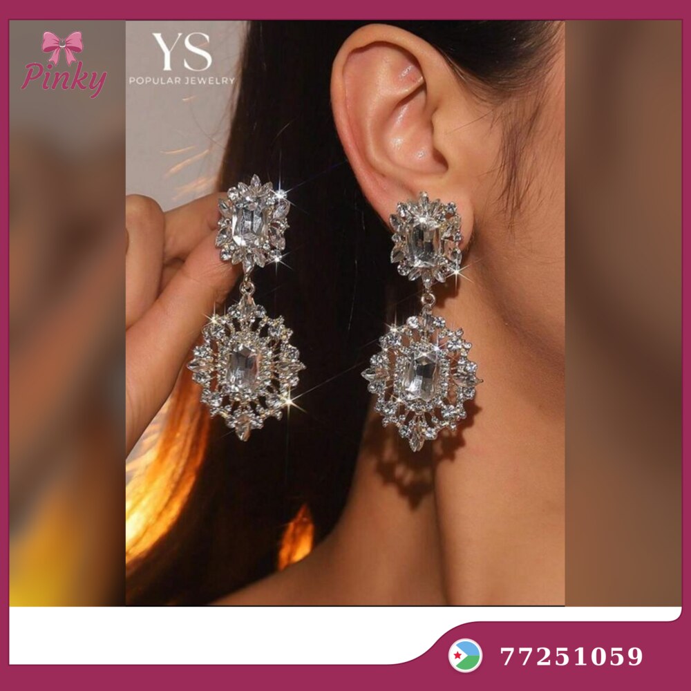 Boucles d’oreilles Pinky — Double Rosace